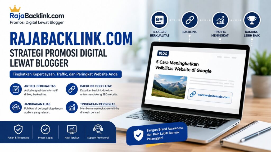 RajaBacklink.com: Strategi Promosi Digital Lewat Blogger untuk Meningkatkan Kepercayaan Bisnis
